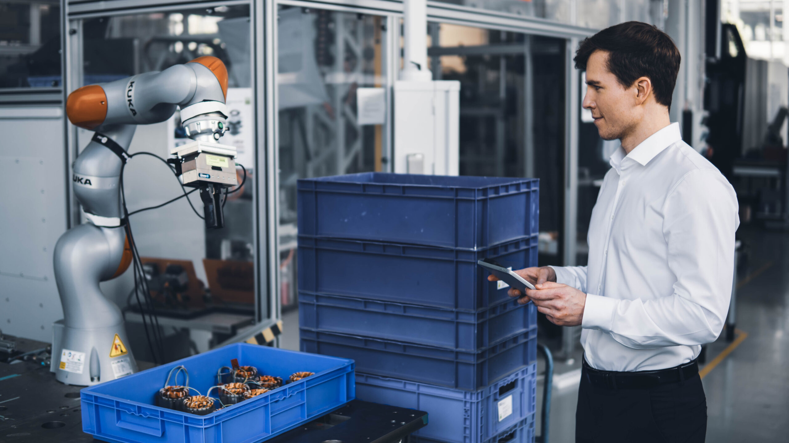 Andreas Mayr - FAPS - Head of AI - Robotics Lab Shot