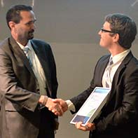 Zum Artikel "30.10.2013: Dr. Christian Ziegler erhält -Bühler Motor Mechatronic Award-"