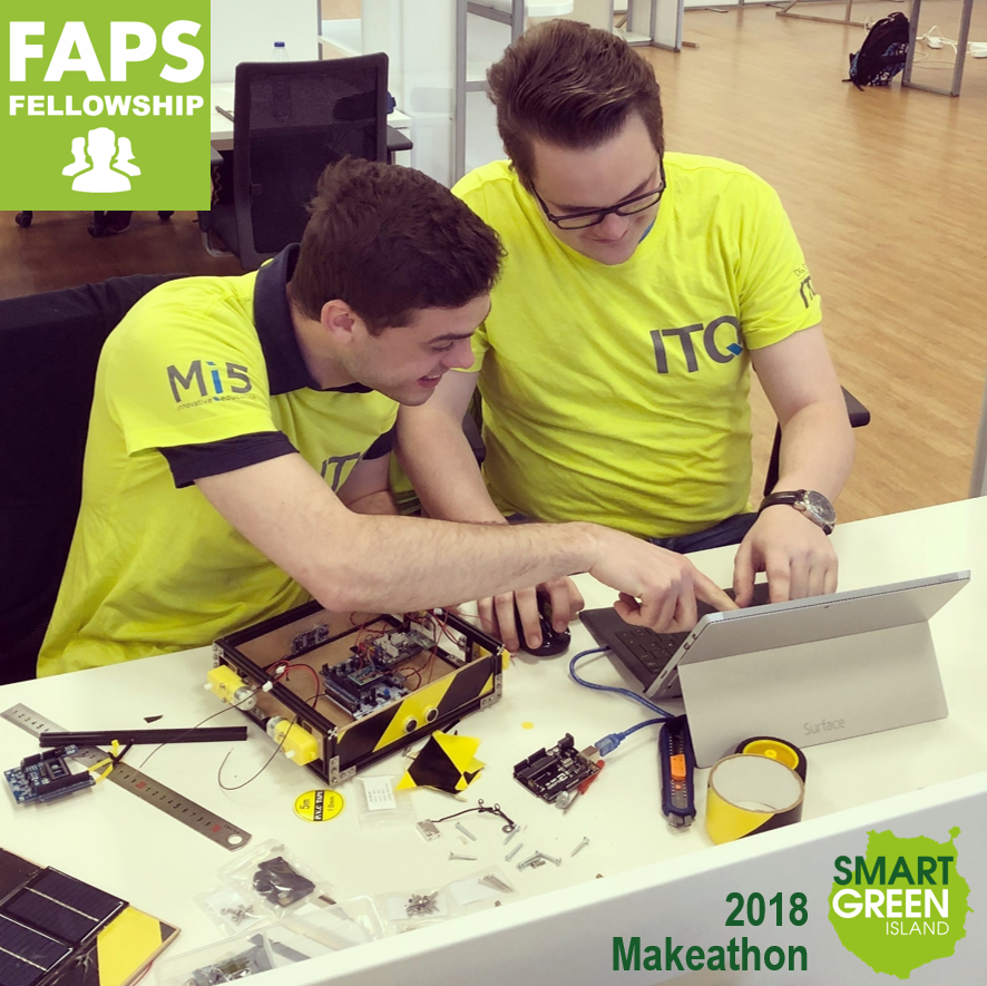 Zum Artikel "23.-26.02.2018: Zwei Studierende des FAPS-Fellowship-Programms nehmen erfolgreich am “Smart Green Island Makethon 2018” auf Gran Canaria teil"