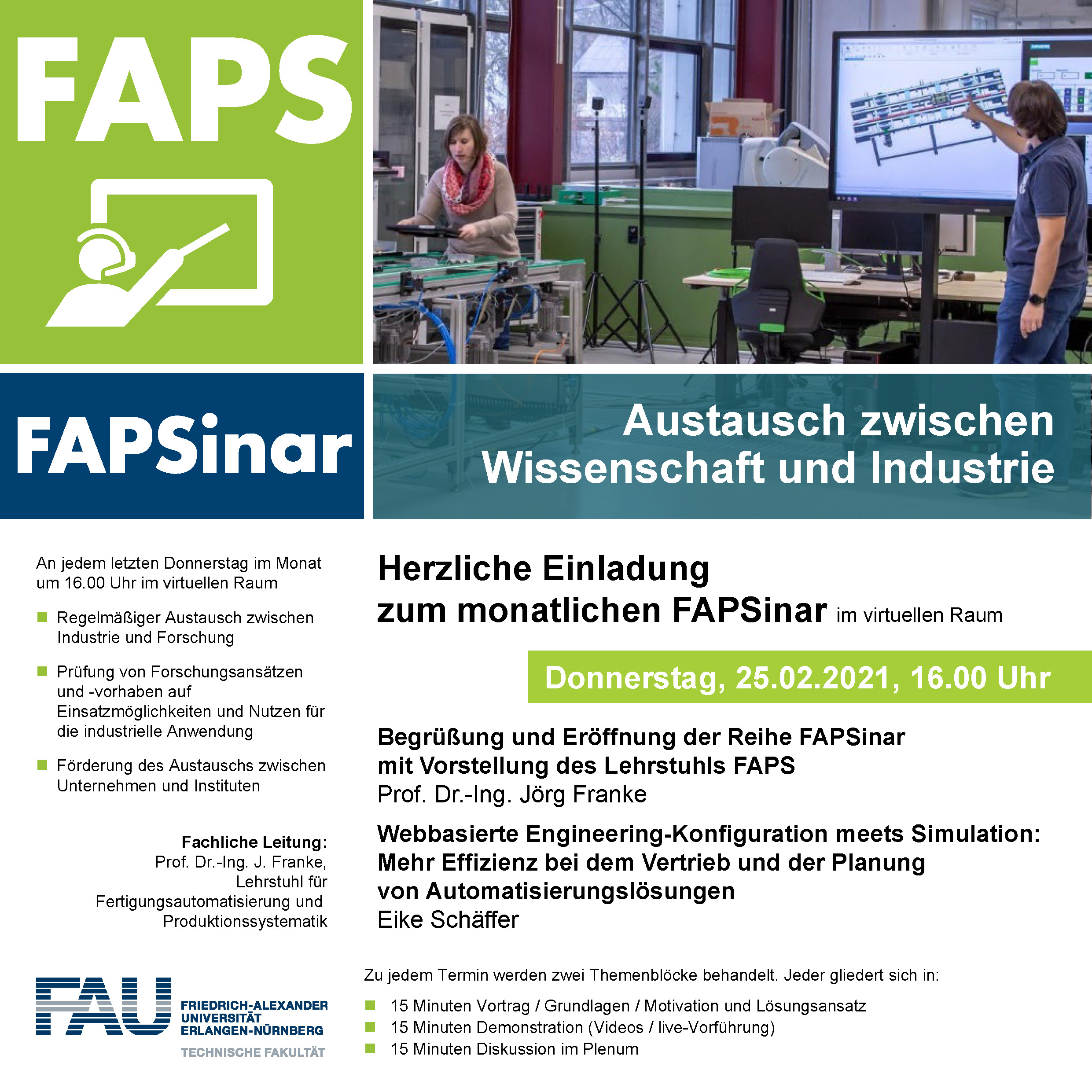 Zum Artikel "FAPSinar – das Seminar im virtuellen Raum"