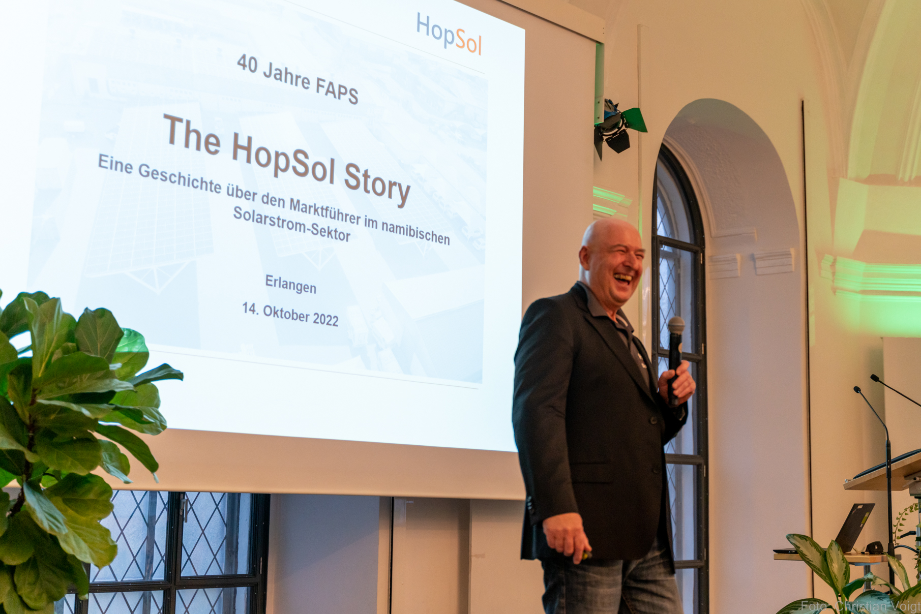 Keynote im Rahmen der International Industry Success Stories von Dr. Robert Hopperdietzel "The HopSol Story"