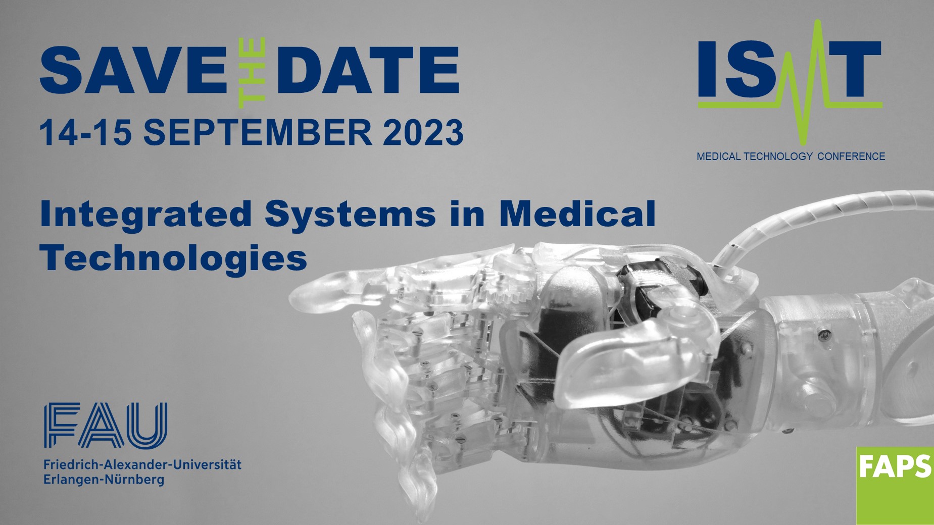 Zum Artikel "1. Medizintechnik-Konferenz „Integrated Systems in Medical Technologies“ (ISMT)"