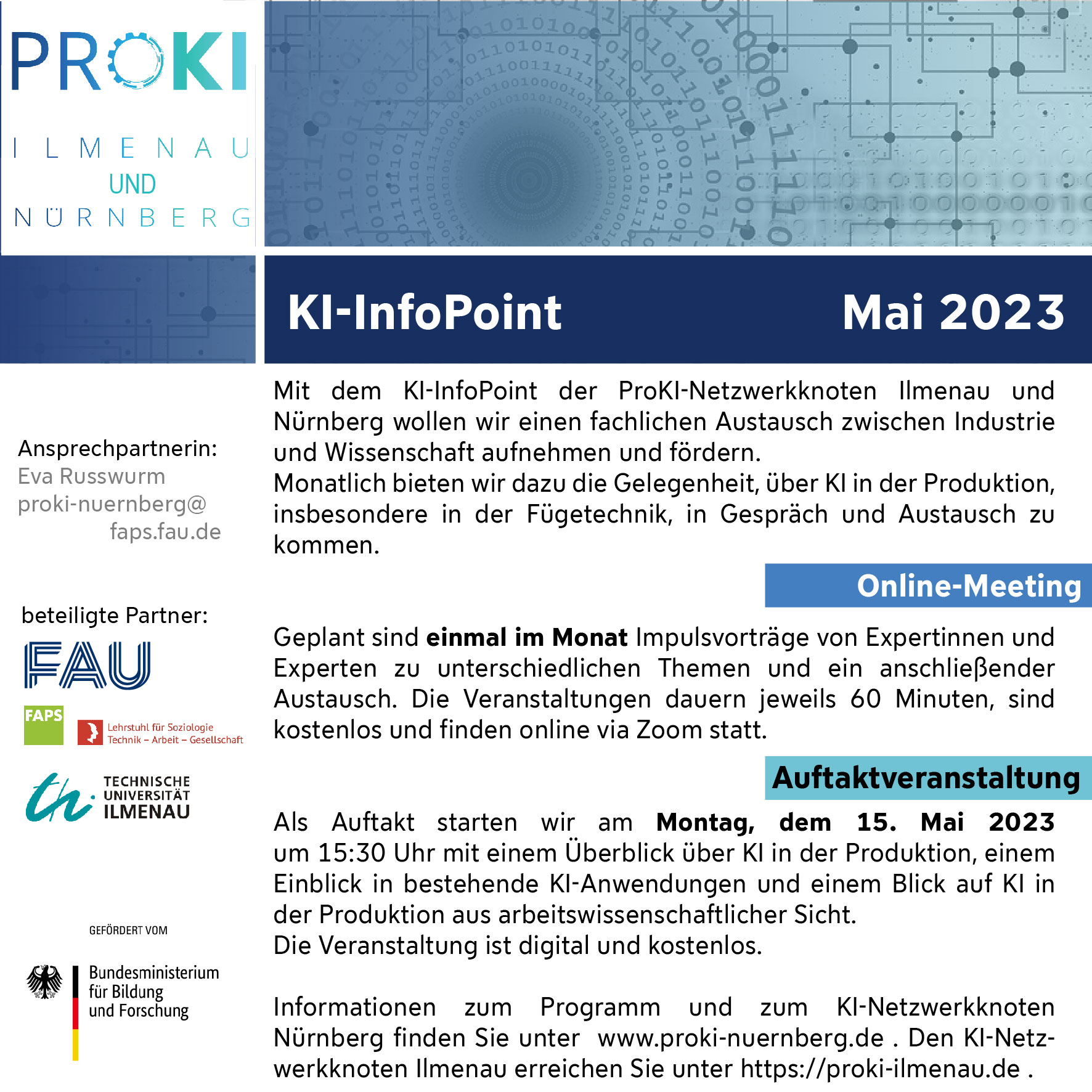 Zum Artikel "KI-InfoPoint der ProKI-Netzwerkknoten Nürnberg und Ilmenau zur Technologie Fügen"