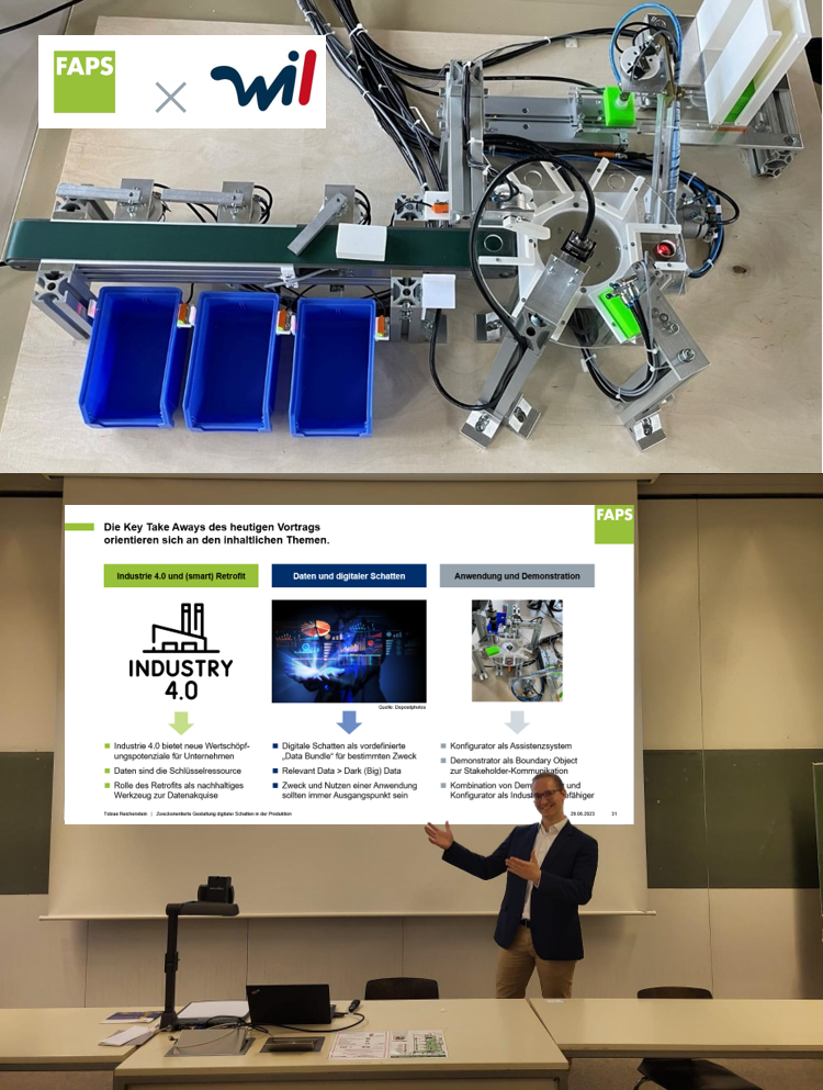 Zum Artikel "29.06.2023: Gastvortrag Innovation Technology II – zweckorientierte Gestaltung digitaler Schatten in der Produktion"