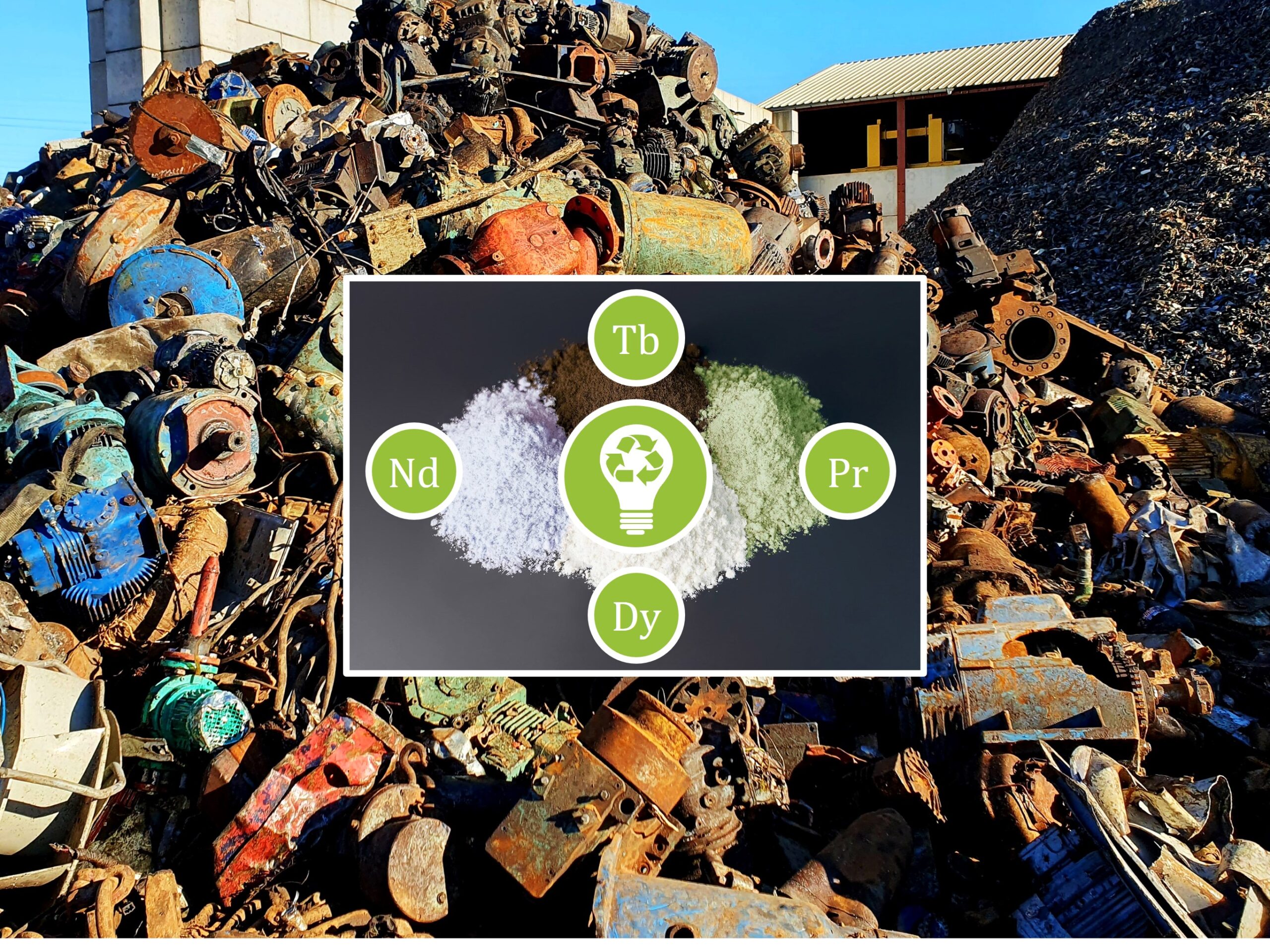 Zum Artikel "PA/BA/MA: Konzeption von Sortierprozessen im Kontext des Recyclings von Seltenen Erden (Konstruktion / Versuchsdurchführung)"
