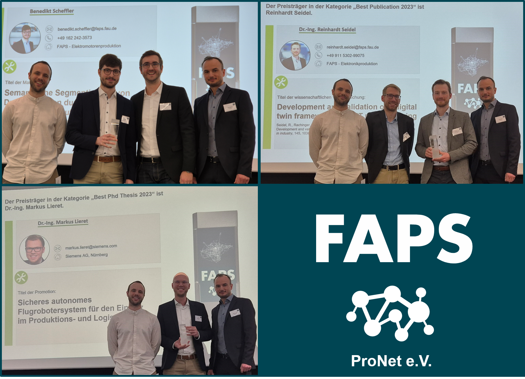 Zum Artikel "26.04.2024: Wissenschaftliche Exzellenz bei der FAPS Academic Award Night (FAAN) 2024 geehrt"
