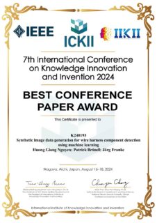 Zum Artikel "16.08.2024: Best Conference Paper Award der ICKI 2024 für Huong Giang Nguyen"