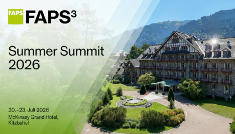 Zum Artikel "FAPS Summer Summit 2026 vom 20.07.2026 bis 23.07.2026 in Kitzbühel"